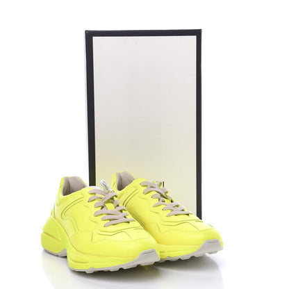 Gucci Calfskin Womens Rhyton Sneakers 41 Fluo Yellow 8 of 8