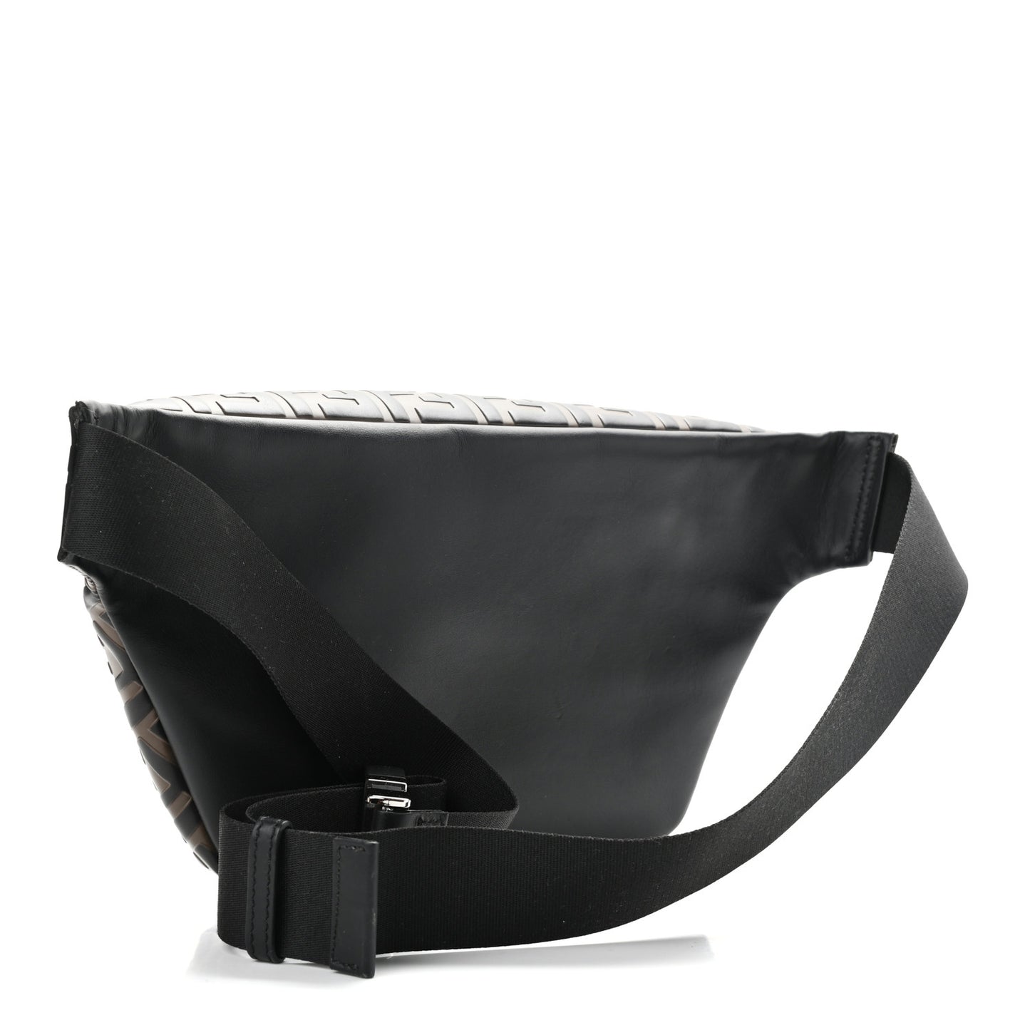 Vitello Century Bi-Color FF 1974 Embossed Belt Bag Maya Black