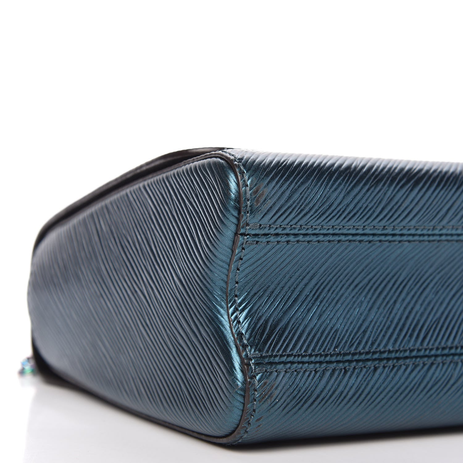Louis Vuitton Epi Twist Scarabeo Shoulder Bag MM Blue Boreale 6 of 9