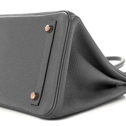Hermes Togo Birkin 30 Etain 8 of 9