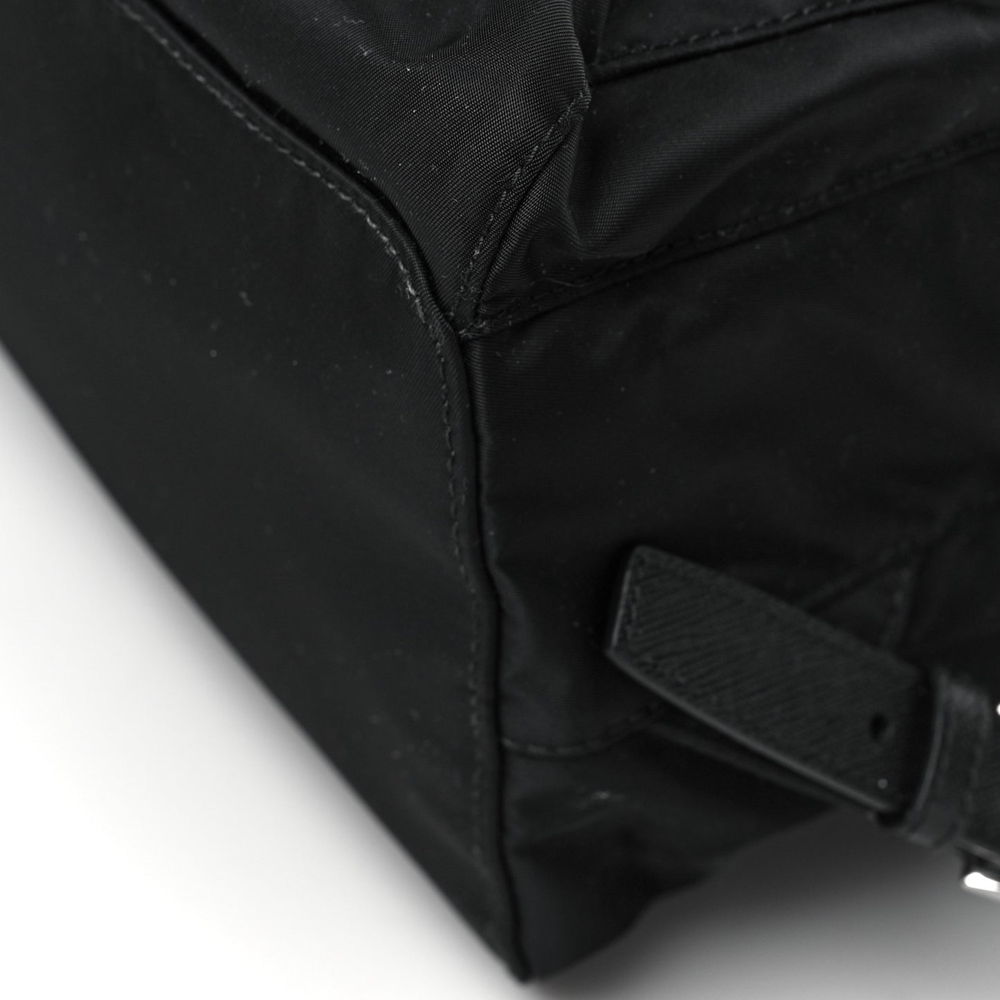 Re-Nylon Saffiano Medium Backpack Black