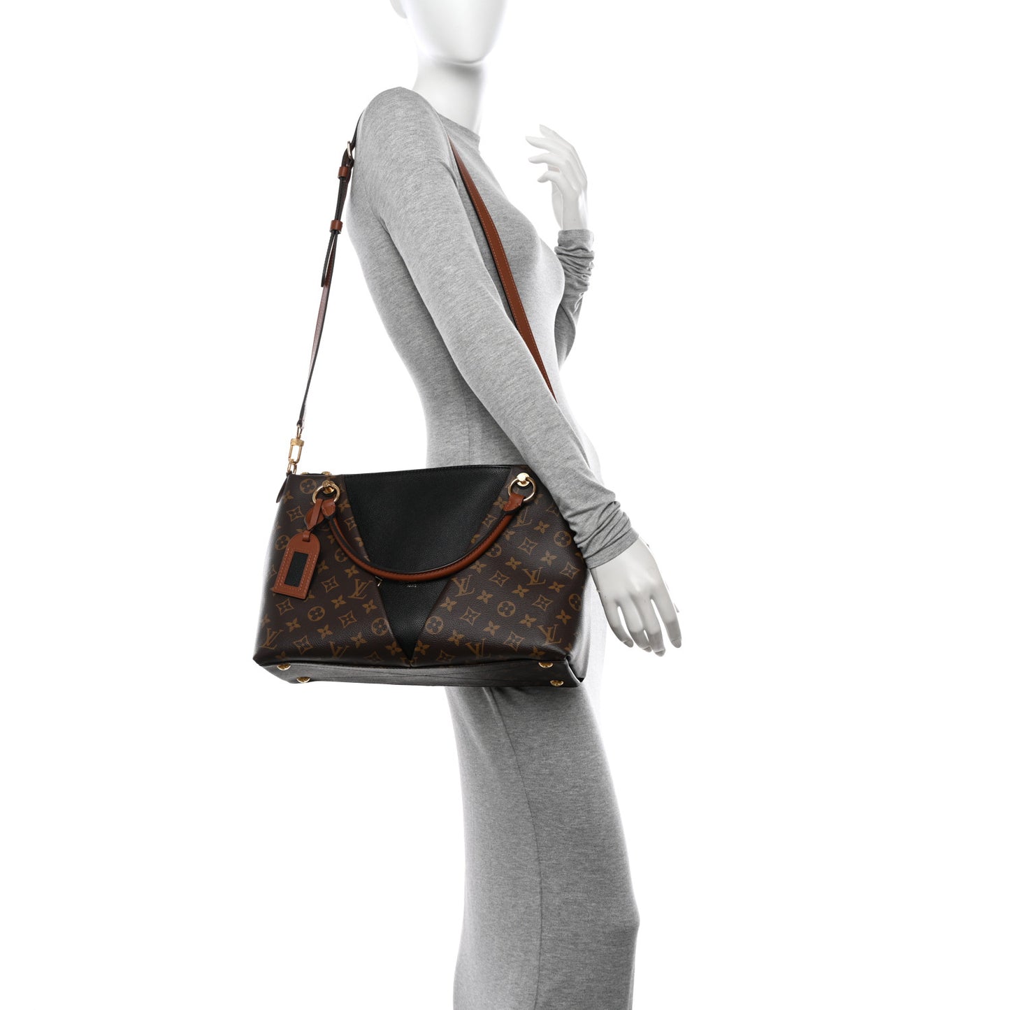 Monogram V Tote MM Black