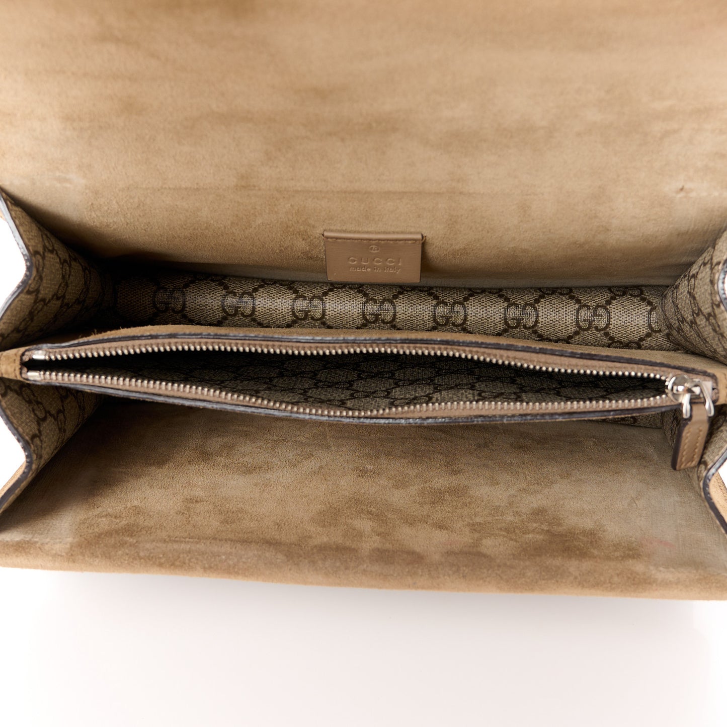 GG Supreme Monogram Small Dionysus Shoulder Bag Taupe