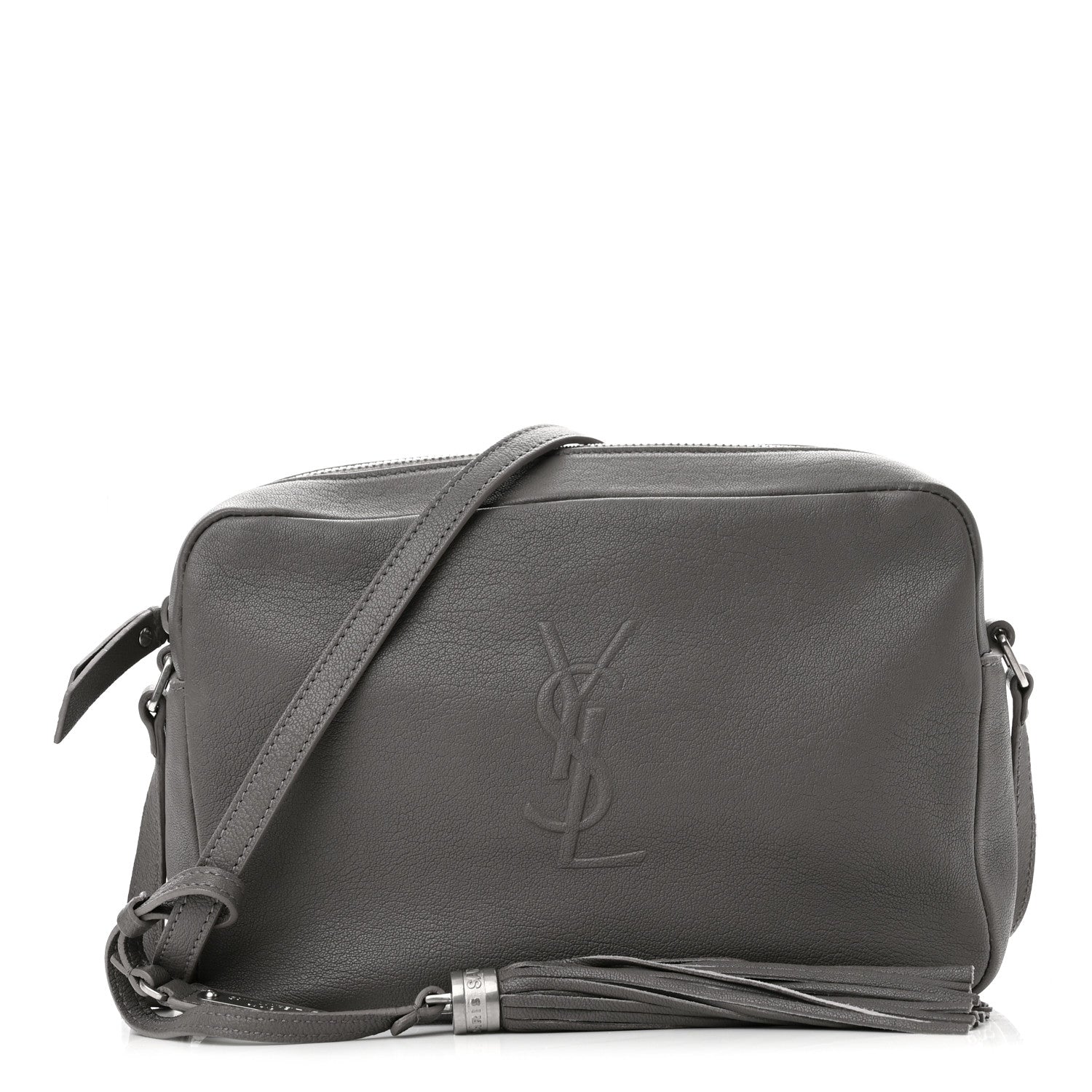 Saint Laurent Lambskin Monogram Small Lou Camera Bag Asphalt 1 of 10