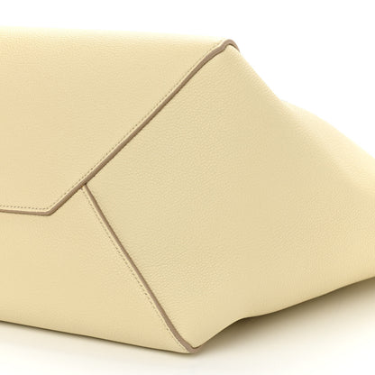 Celine Soft Grained Calfskin Small Belt Cabas Phantom Chalk 9 of 9