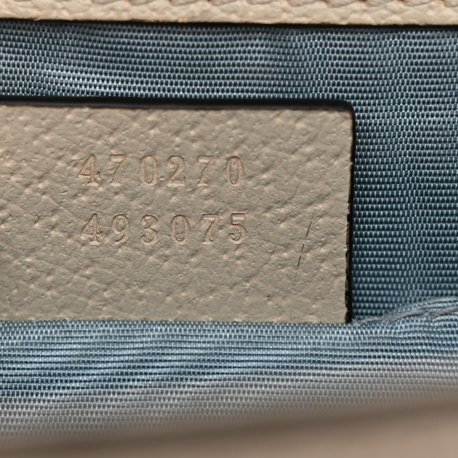Gucci Textured Calfskin Bee Star Print Mini Sylvie Top Handle Bag Mystic White 7 of 16