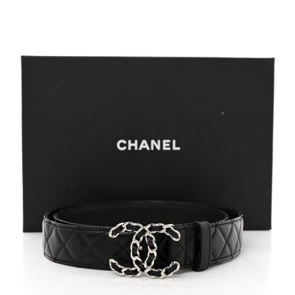 Chanel Caviar Quilted CC Chain Belt 95 38 Black 7 of 7