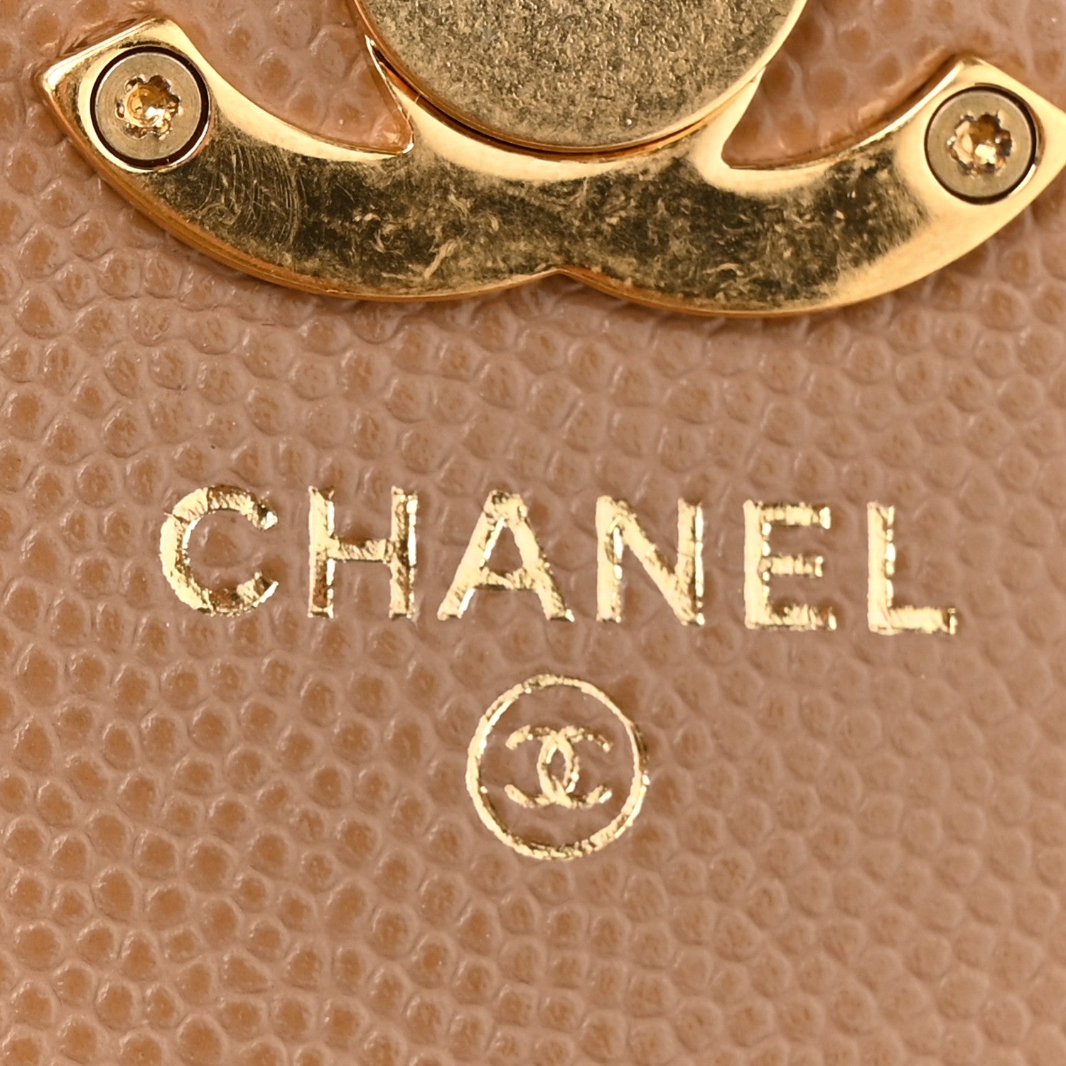 Chanel Caviar Quilted Coco First Clutch With Chain Beige 6 of 12