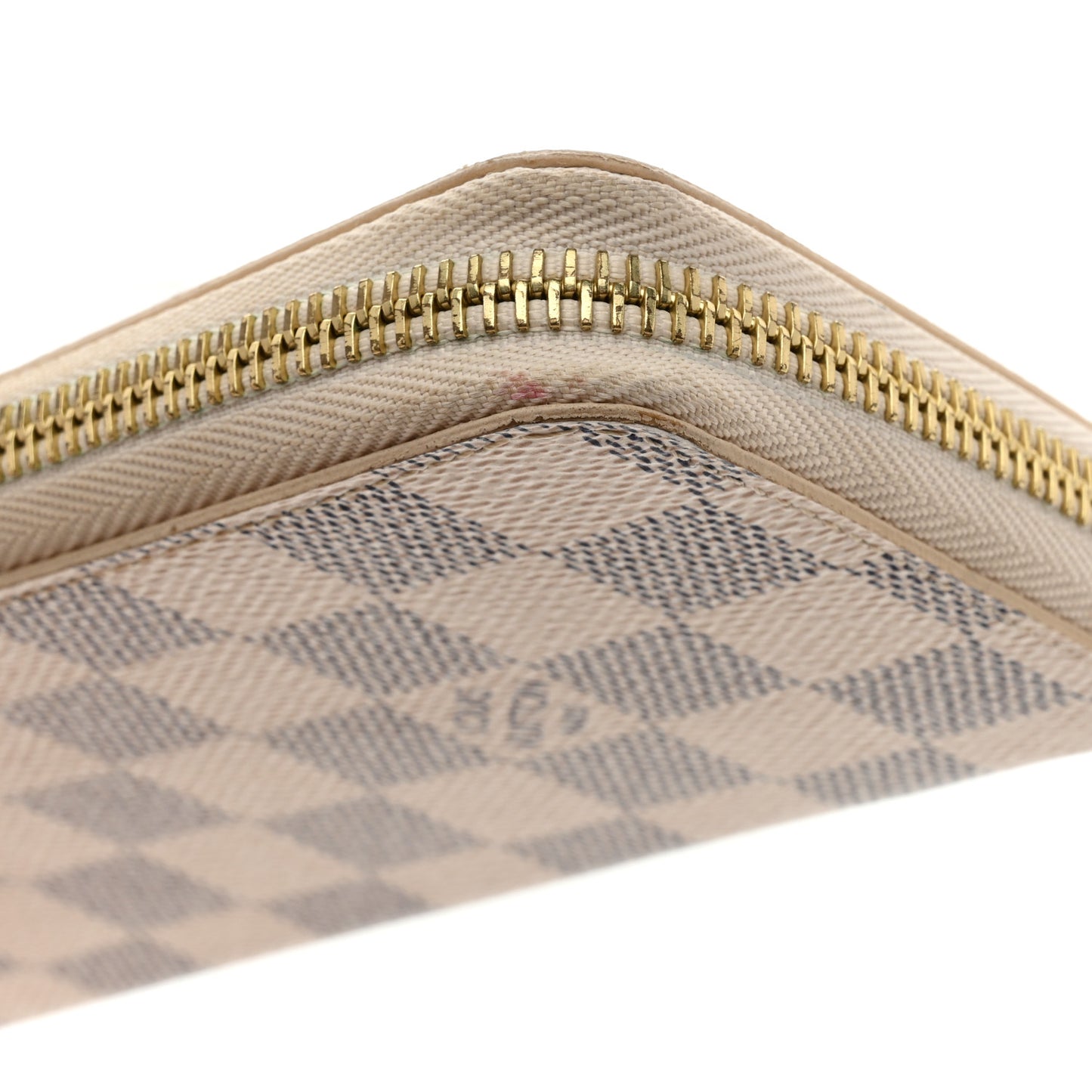 Damier Azur Clemence Wallet Rose Ballerine