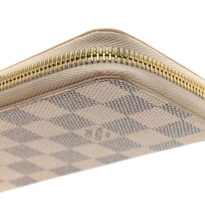 Louis Vuitton Damier Azur Clemence Wallet Rose Ballerine 7 of 10