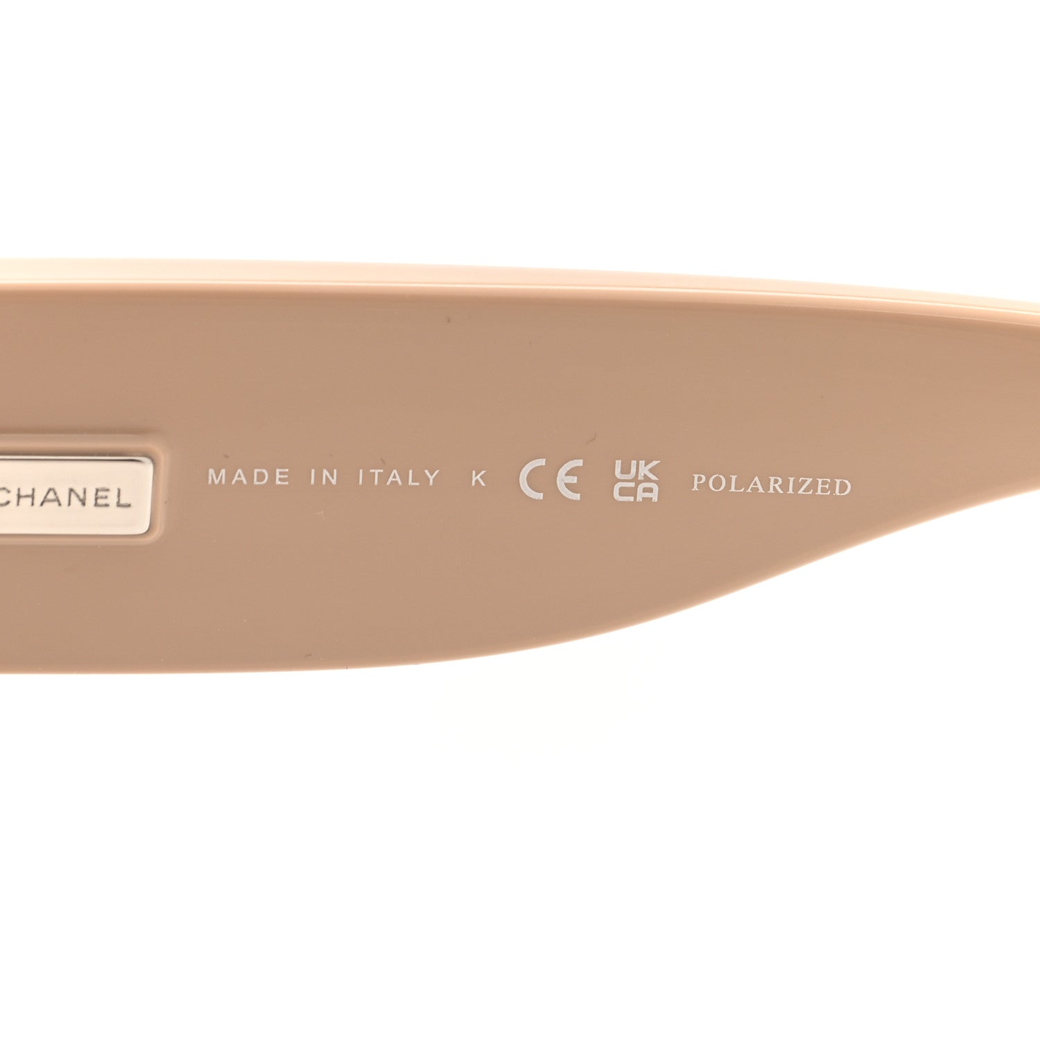 Chanel Nylon Butterfly Polarized Sunglasses 6058 Black Beige 5 of 7