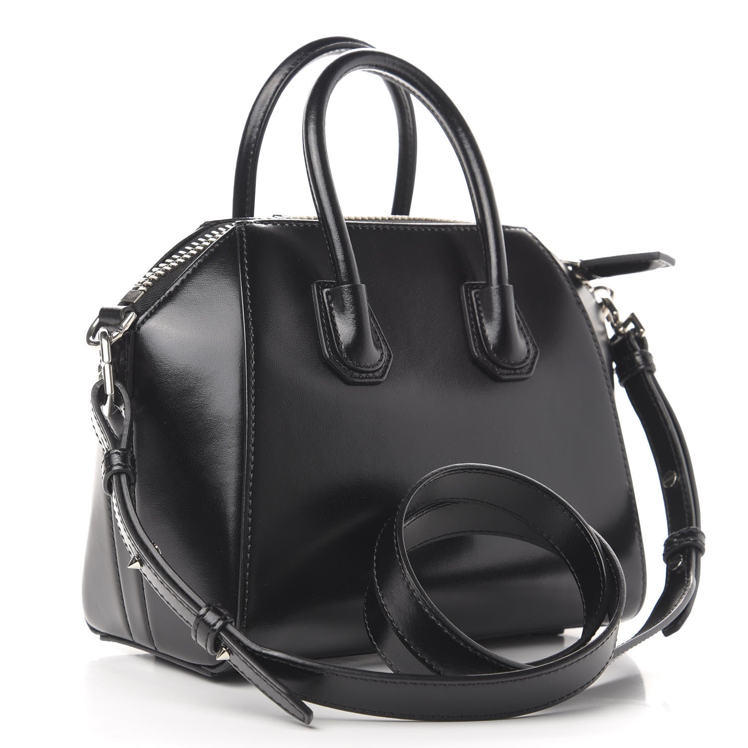 Givenchy Shiny Lord Calfskin Mini Antigona Black 4 of 11
