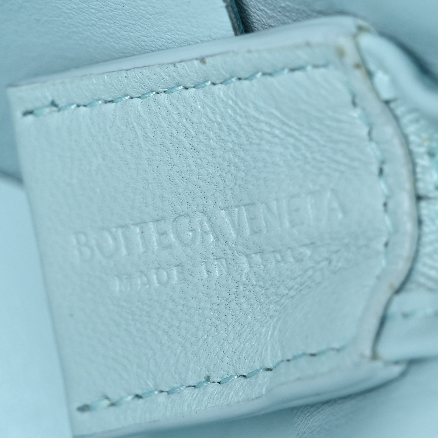 Bottega Veneta Lambskin Maxi Intrecciato Small Cassette Camera Bag Teal Washed 6 of 9