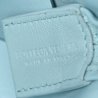 Bottega Veneta Lambskin Maxi Intrecciato Small Cassette Camera Bag Teal Washed 6 of 9