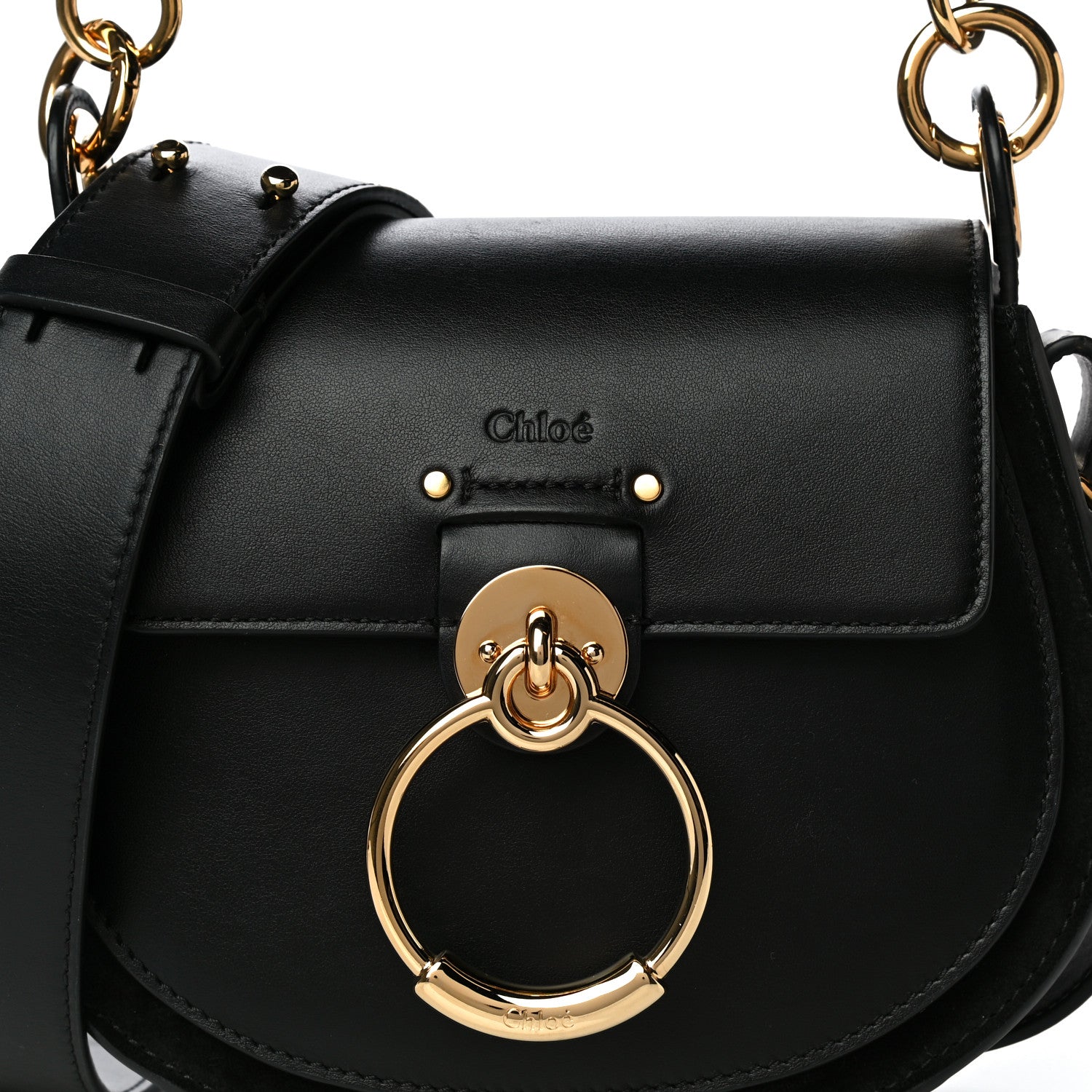 Chloe Calfskin Small Tess Bag Black 9 of 12