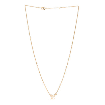 Louis Vuitton 18K Yellow Gold Diamond Idylle Blossom LV Pendant Necklace 2 of 5
