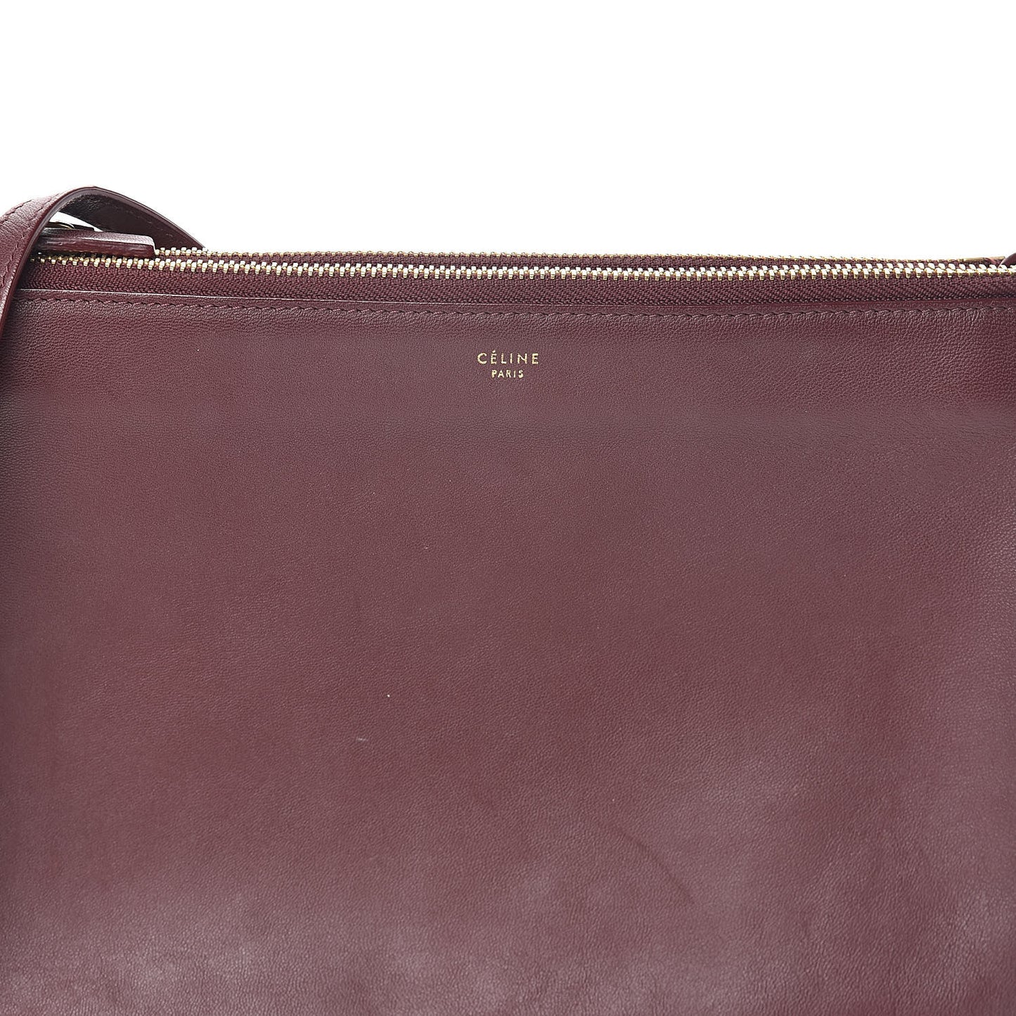 Lambskin Large Trio Crossbody Bag Burgundy