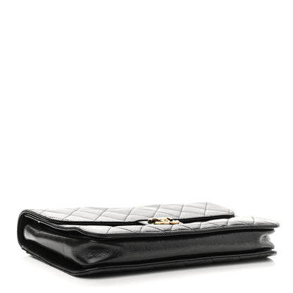 Chanel Glazed Calfskin Quilted Large Perfect Edge Flap Black 4 of 11