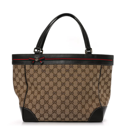 Gucci Monogram Web Medium Mayfair Tote Dark Brown 1 of 9