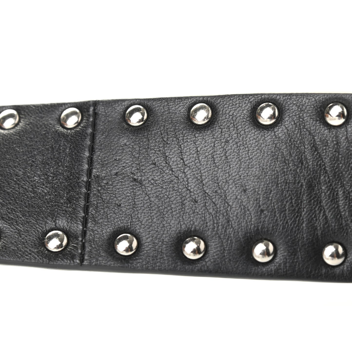 Lambskin Free Rockstud Spike Shoulder Strap Black