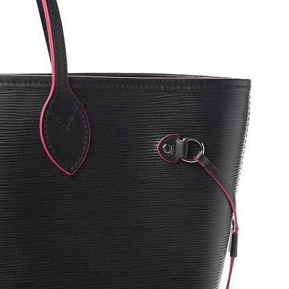 Louis Vuitton Epi Neverfull MM Black Hot Pink 12 of 12