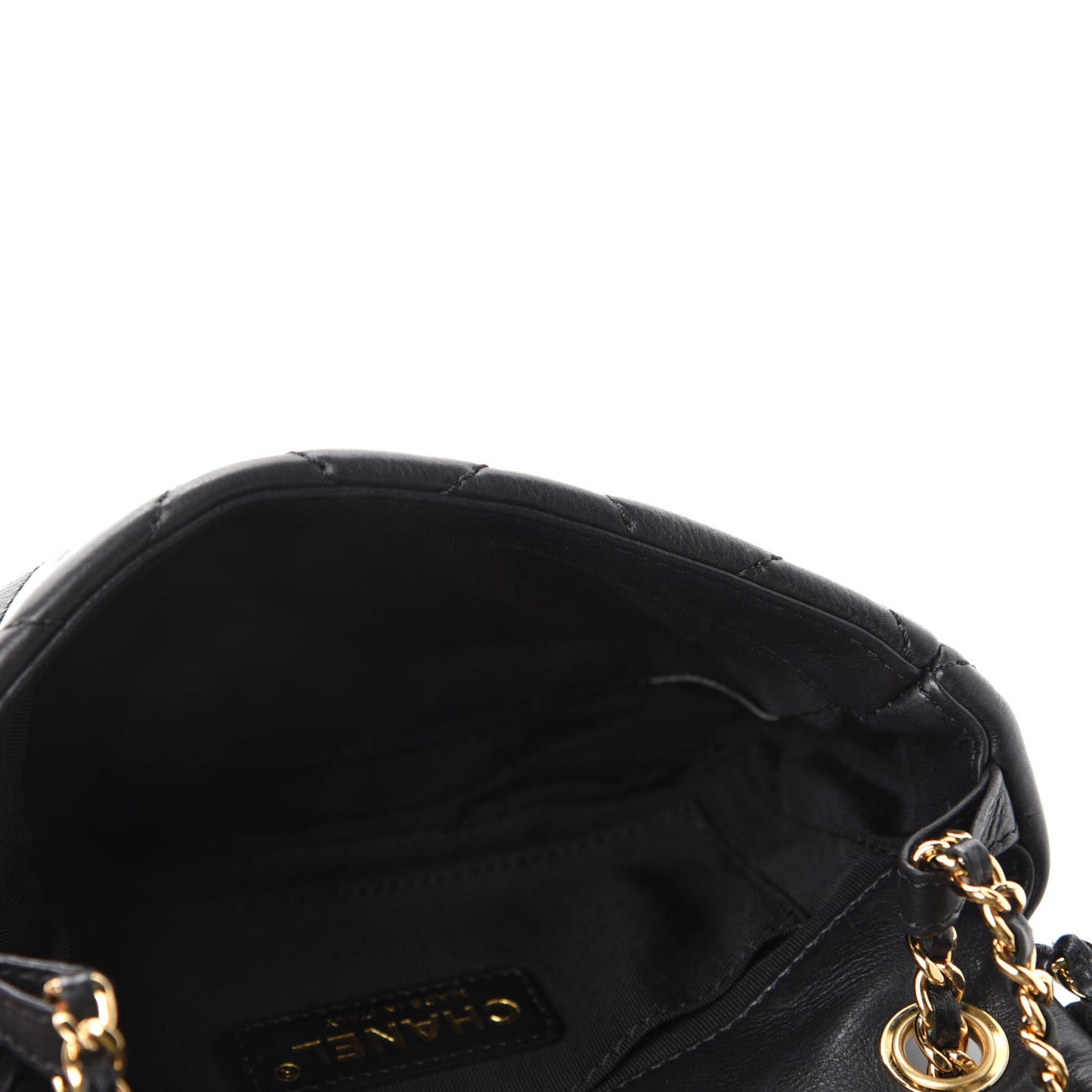 Calfskin Mini Chain Me Flap Black