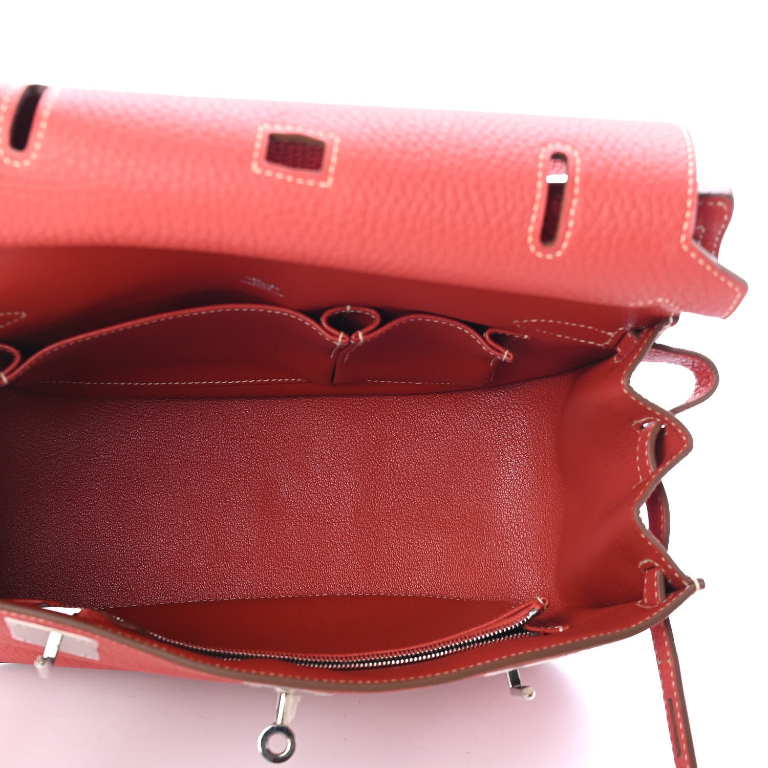 Hermes Taurillon Clemence Jypsiere 28 Sanguine 4 of 4