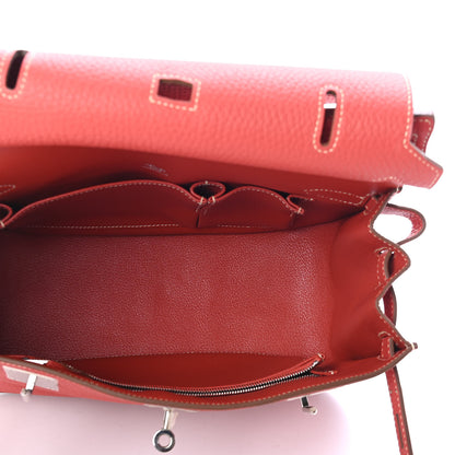 Hermes Taurillon Clemence Jypsiere 28 Sanguine 4 of 4