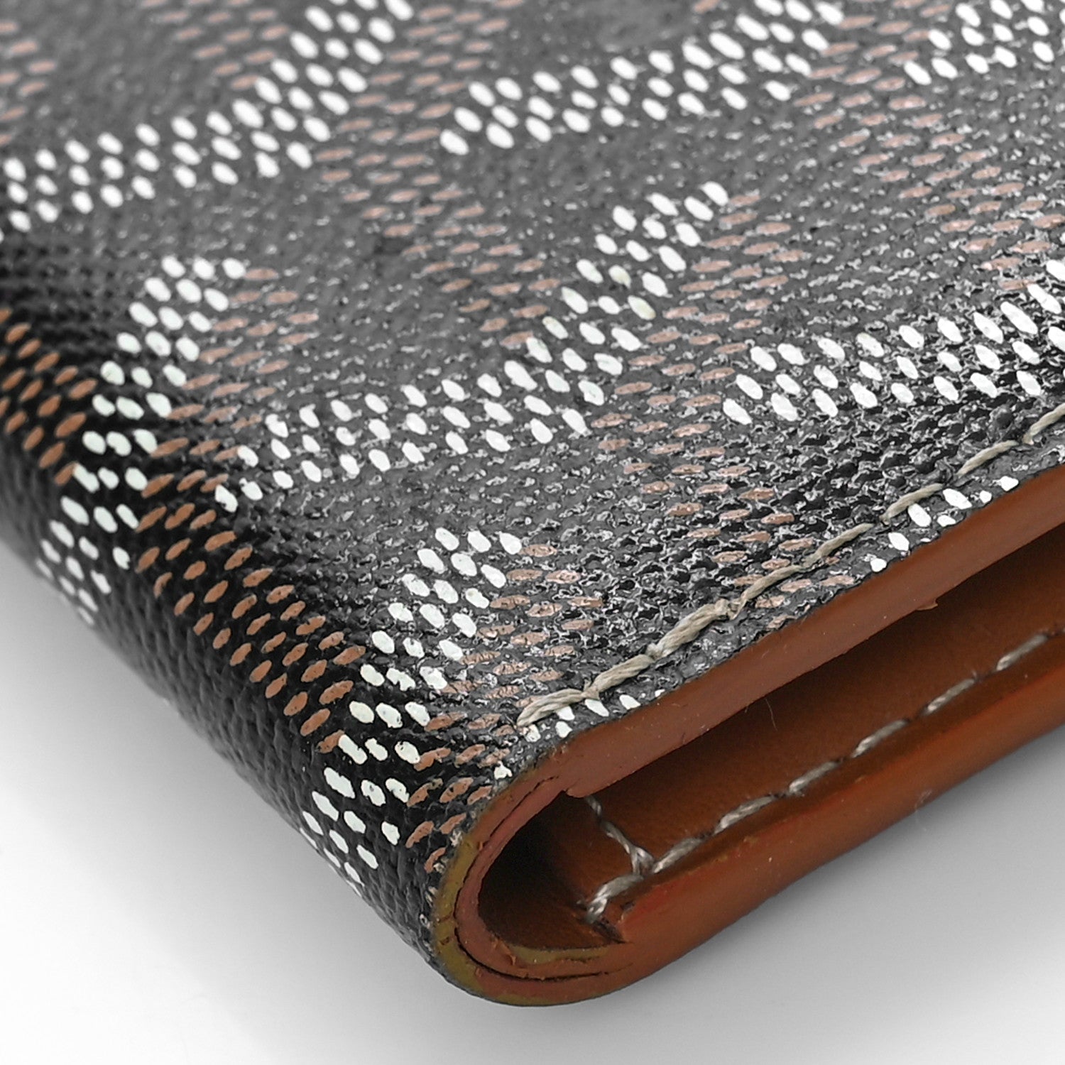 Goyard Goyardine Saint Pierre Card Holder Black Gold 7 of 9