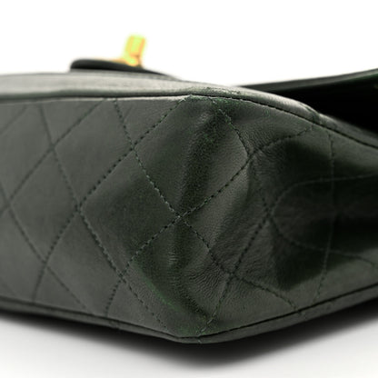 Chanel Lambskin Quilted Small Single Flap With Pouch Green 11 of 17