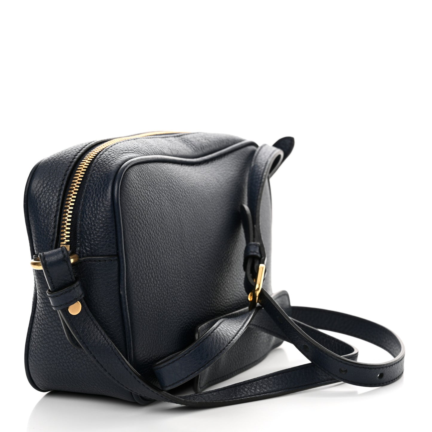 Vitello Daino Mini Camera Crossbody Bag Baltico