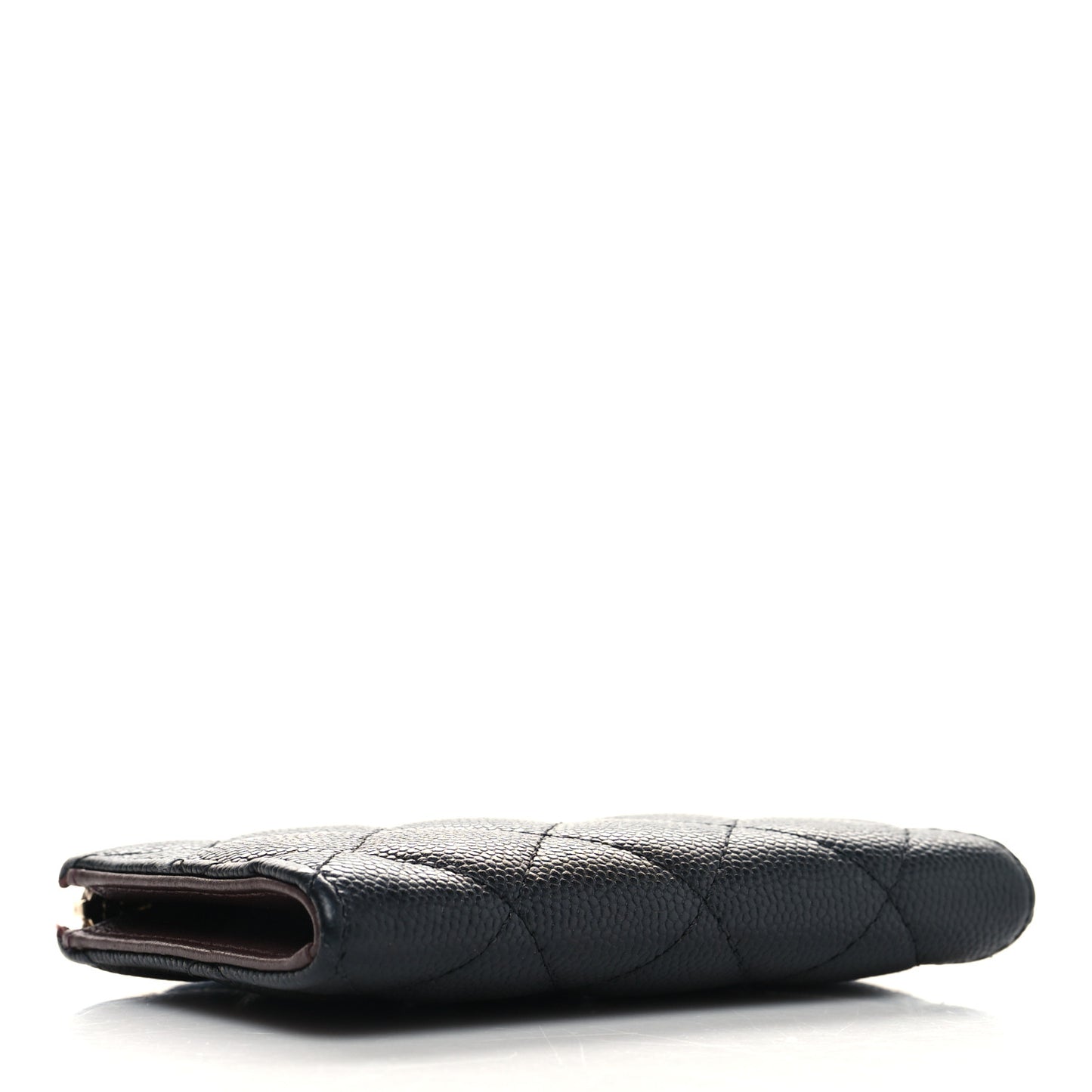 Caviar Quilted Key Holder Case Black