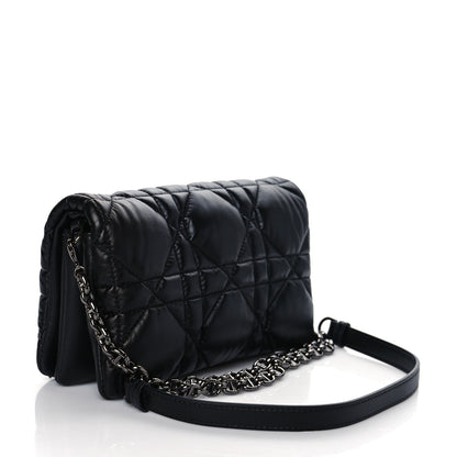 Christian Dior Calfskin Macrocannage Mini Caro Bag Black 3 of 9