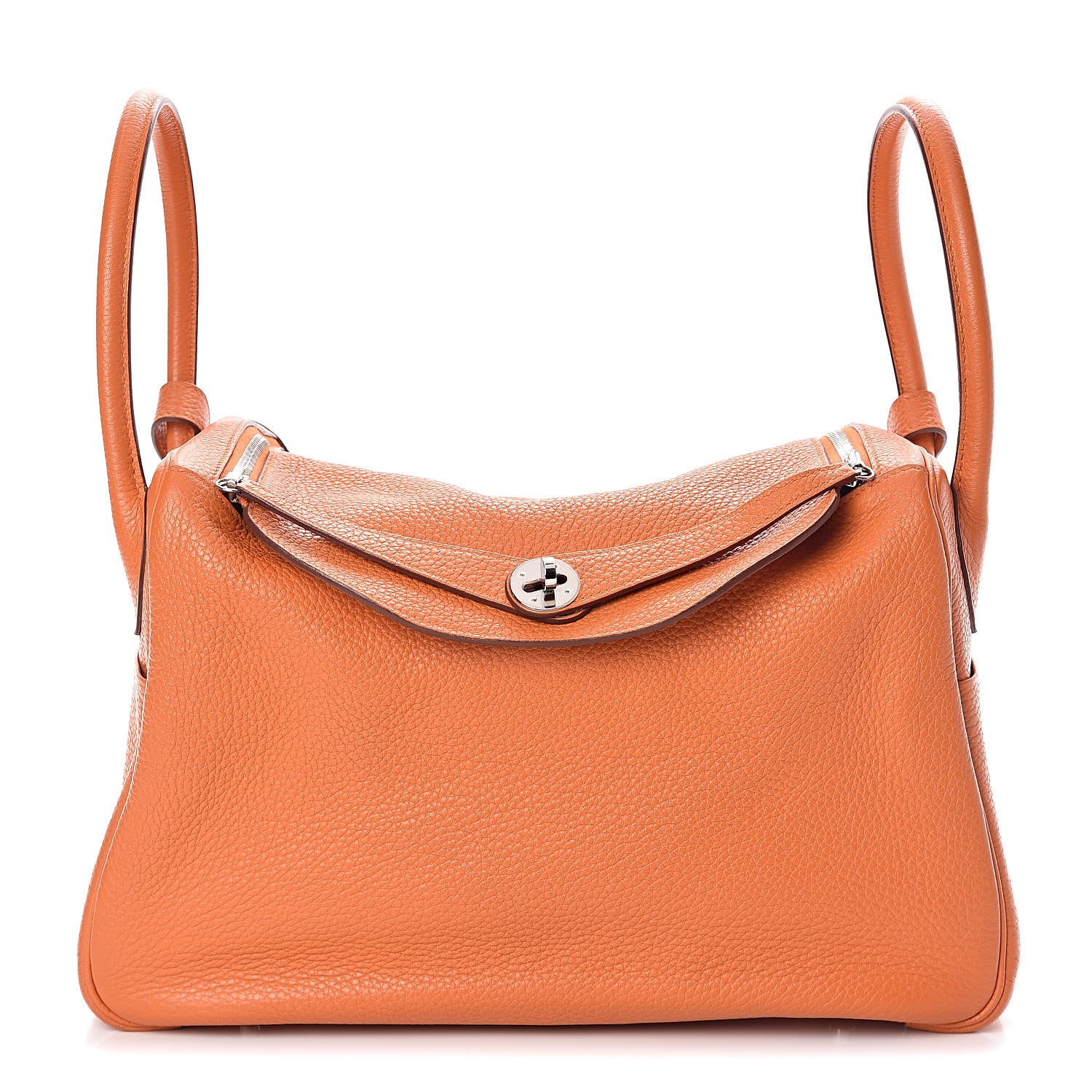 Hermes Taurillon Clemence Lindy 34 Orange 1 of 10