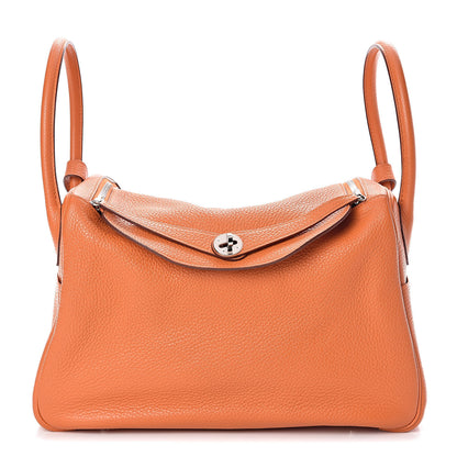 Hermes Taurillon Clemence Lindy 34 Orange 1 of 10