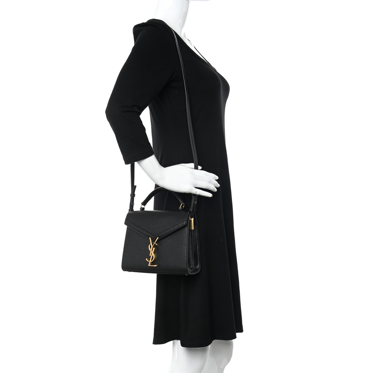 Grain de Poudre Mini Classic Monogram Cassandra Top Handle Black