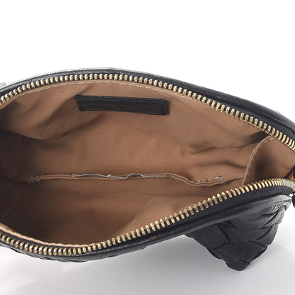 Bottega Veneta Nappa Intrecciato Small Cosmetic Pouch Black 5 of 8