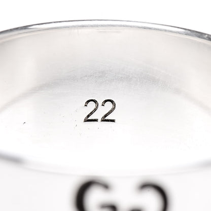 Gucci Sterling Silver GucciGhost Hamlet Skull Band Ring 62 10 4 of 6