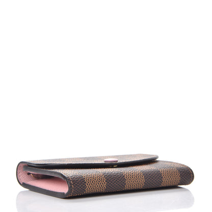 Louis Vuitton Damier Ebene Rosalie Coin Purse Rose Ballerine 4 of 9