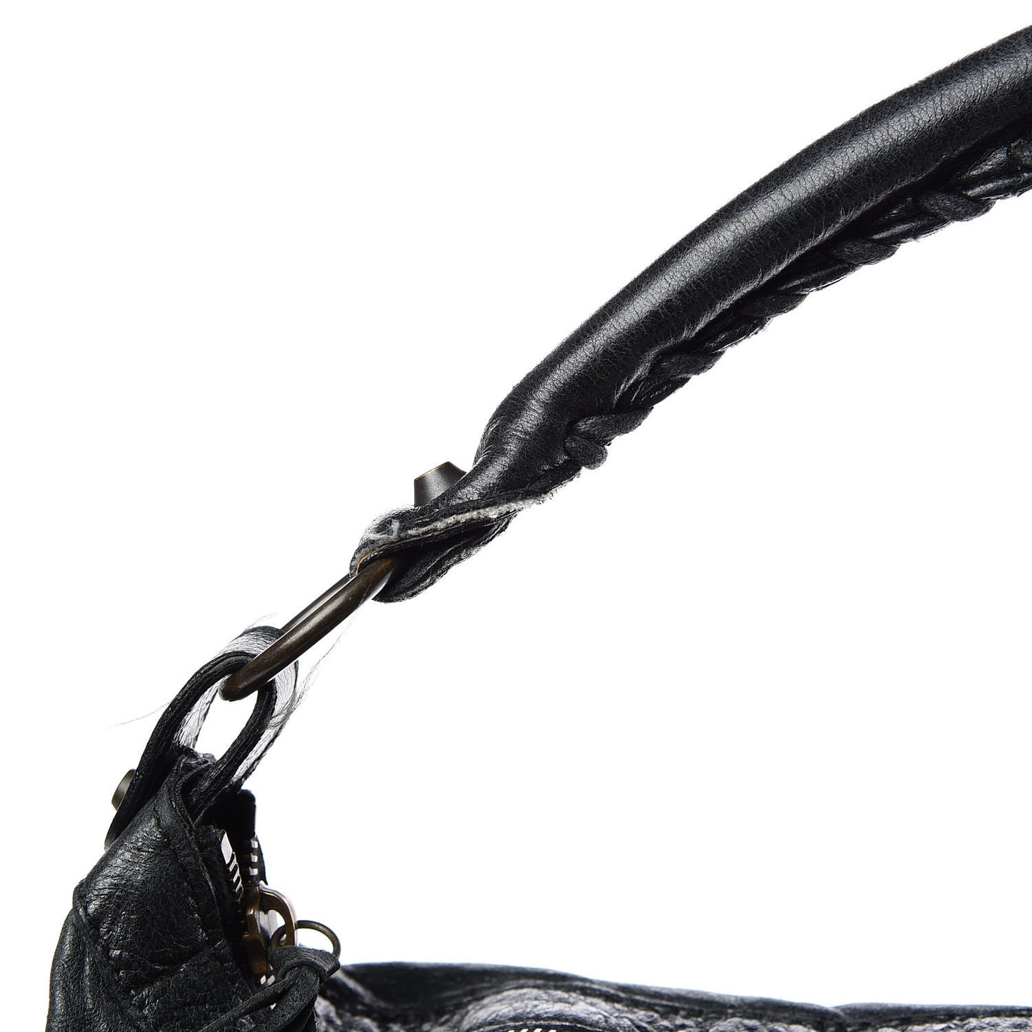 Agneau Classic Hardware Day Hobo Black