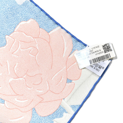 Hermes Silk Ivresse Au Vent Scarf 70 Bleu Azur Saumon 3 of 5