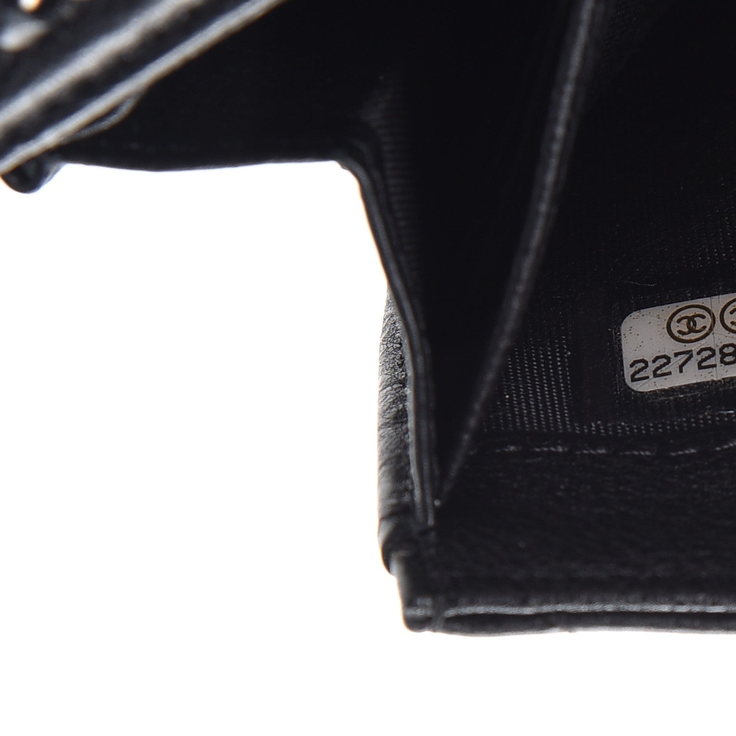 Chanel Calfskin Quilted Boy Chain Around Flap Wallet Black 8 of 8