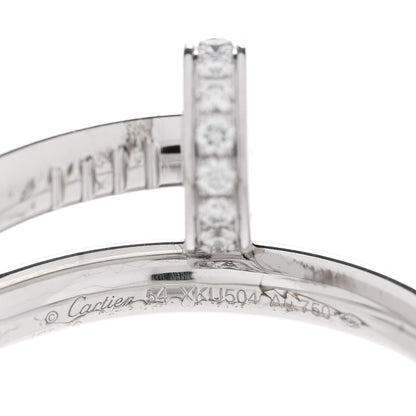 Cartier 18K White Gold Diamond Juste Un Clou Ring 54 7 4 of 5