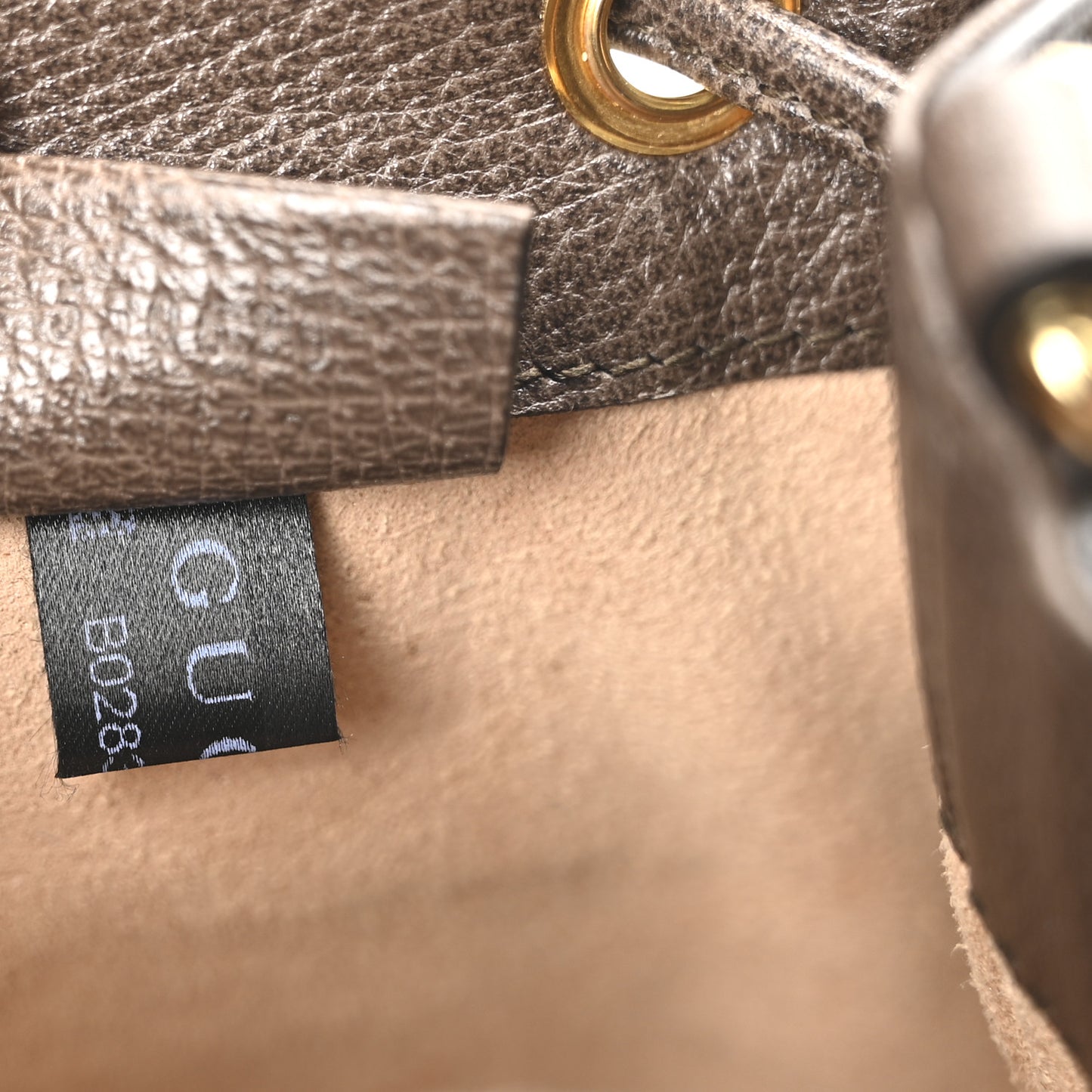 GG Supreme Monogram Web Mini Ophidia Bucket Bag Brown