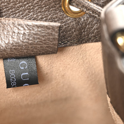 Gucci GG Supreme Monogram Web Mini Ophidia Bucket Bag Brown 7 of 10