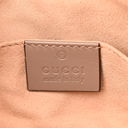 Gucci Calfskin Matelasse Mini GG Marmont Chain Shoulder Bag Porcelain Rose 6 of 10