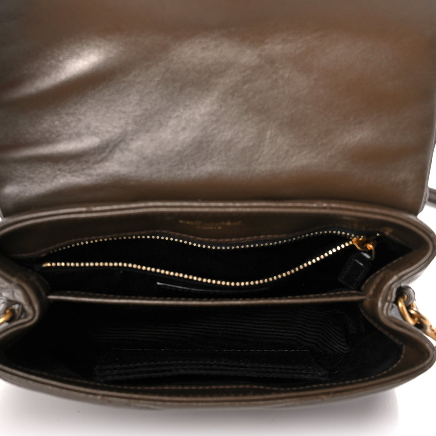 Calfskin Y Quilted Monogram Toy Loulou Crossbody Bag Soil Brown