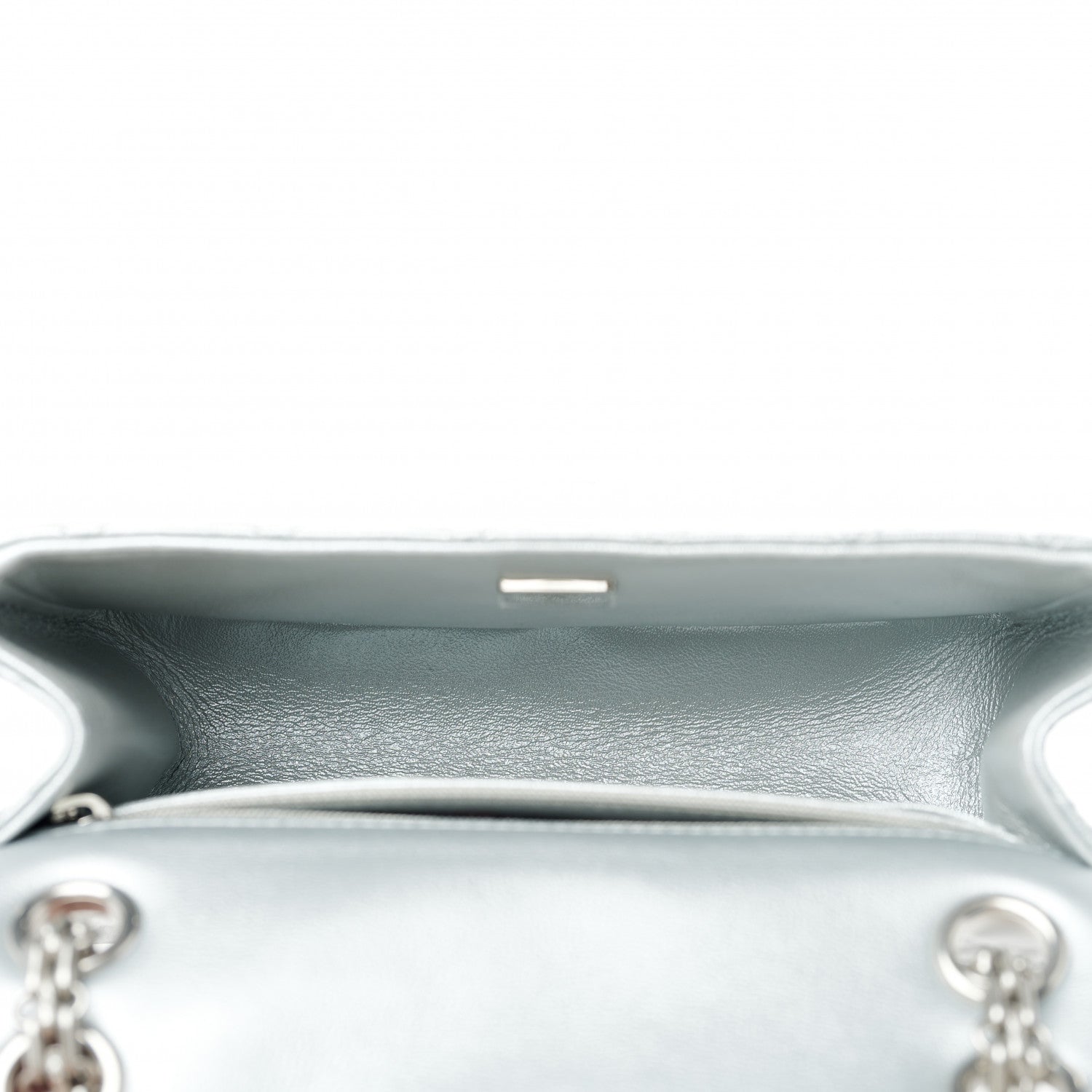 Chanel Metallic Grained Calfskin Quilted 2.55 Reissue Mini Flap Silver 4 of 9