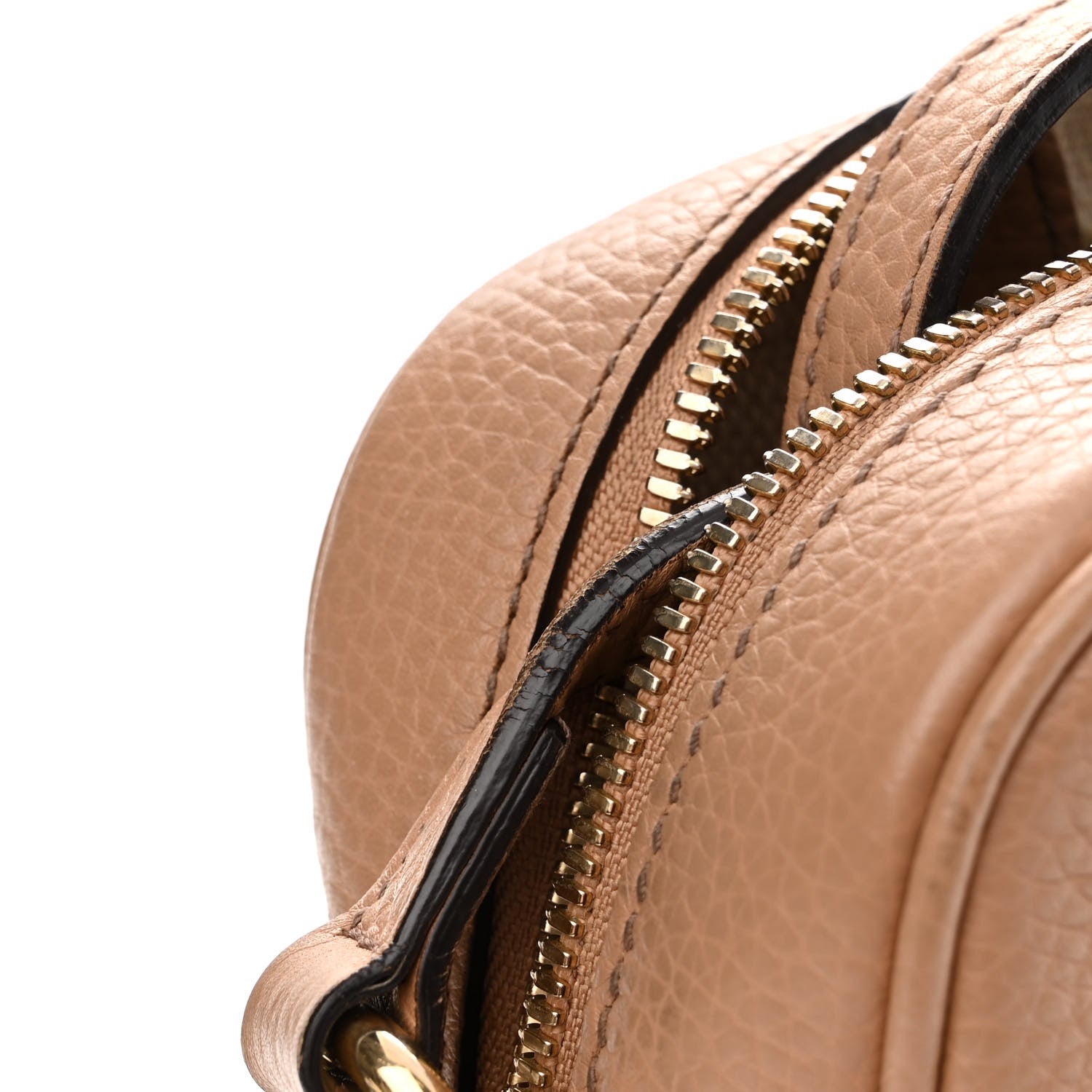 Gucci Pebbled Calfskin Small Soho Disco Bag Camelia 12 of 12