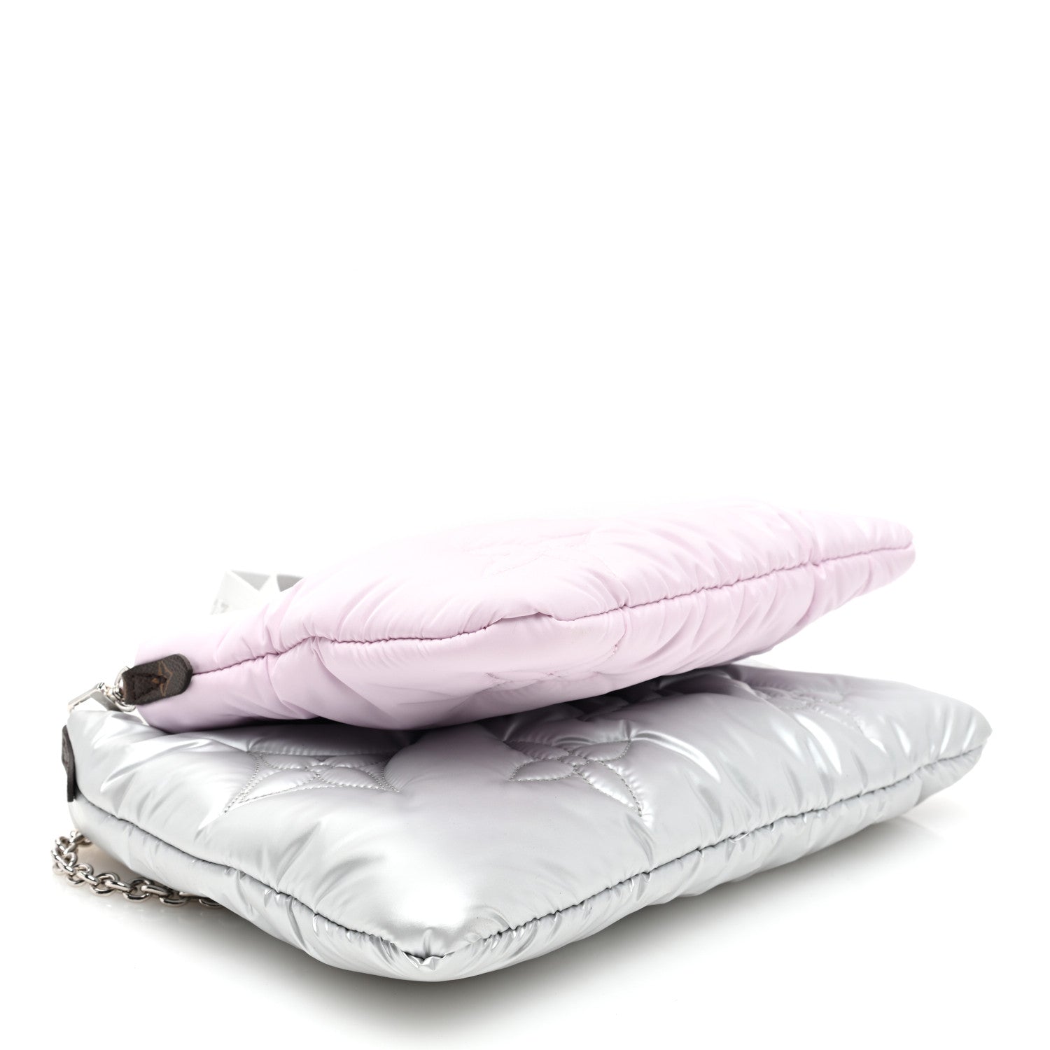 Louis Vuitton Econyl Monogram Pillow Maxi Multi Pochette Accessories Silver Pale Pink 4 of 10